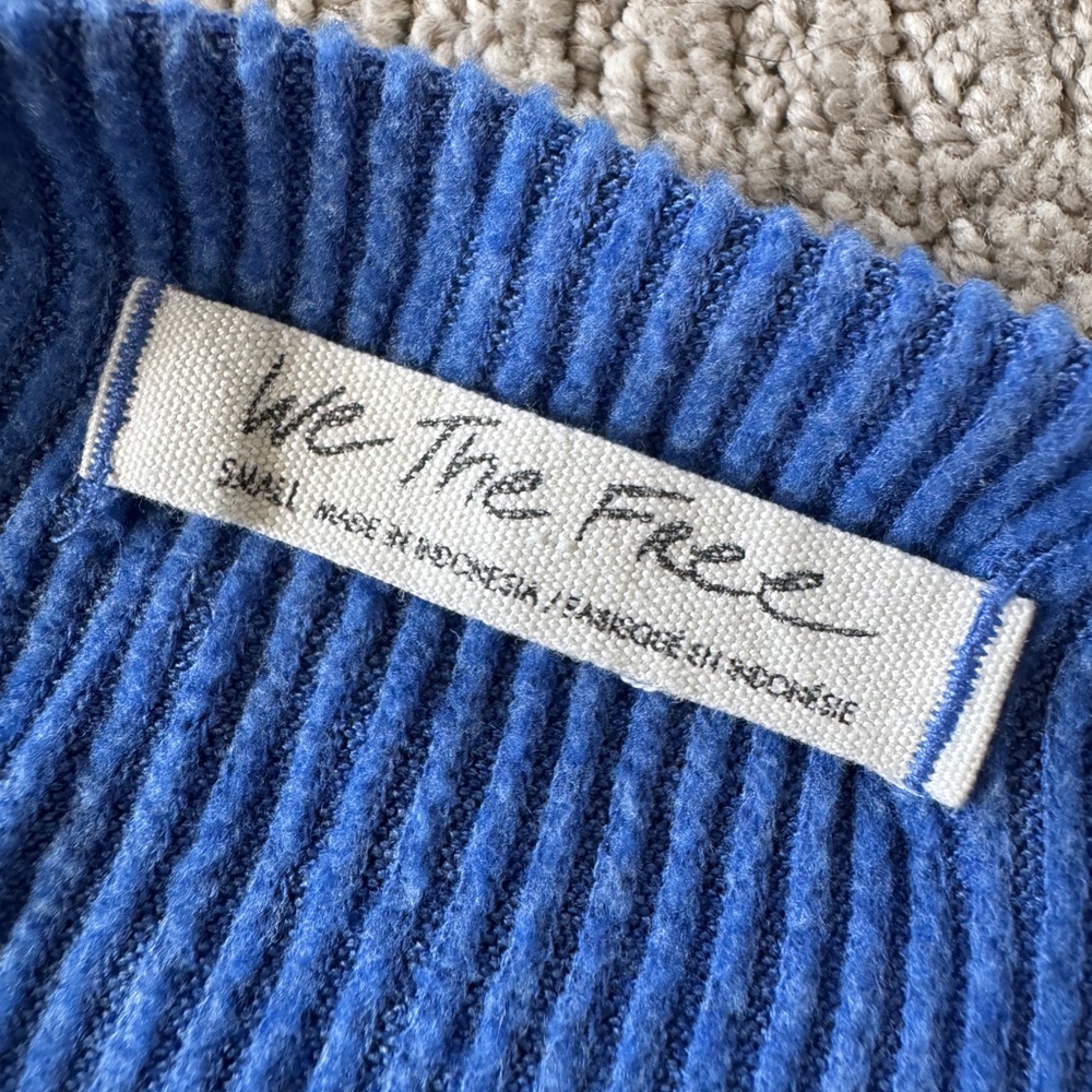 We The Free Azure Ribbed Top - Picture 2 of 2
